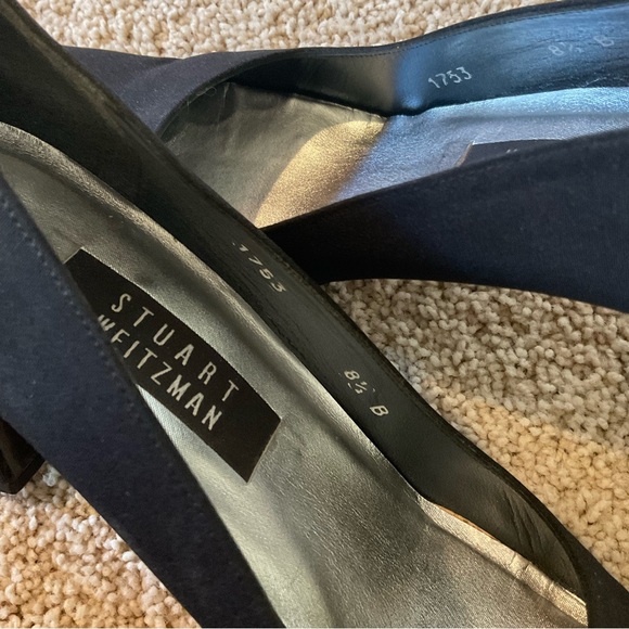 Like new Stuart Weitzman limited addition black & swavorski crystal heels - Picture 8 of 14